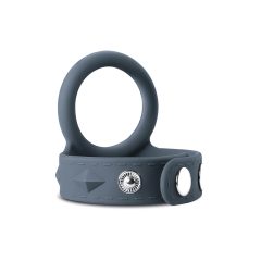 Boners Strap L - Dual Penis & Testicle Ring (Gray)