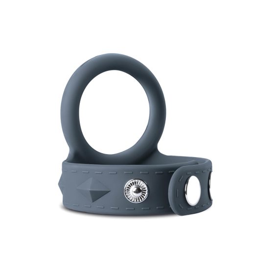 Boners Strap L - Penis and Testicle Ring Combo (Grey)