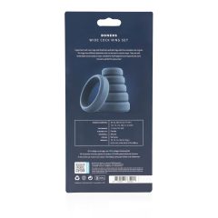 Boners Silicone Cock Ring Set - 6pcs (Gray)