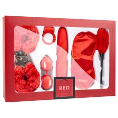 LoveBoxxx I Love Red - Vibrator Bondage Set (6-Piece) - Red