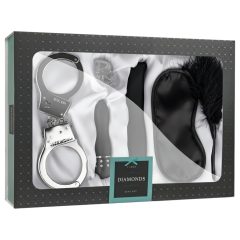   LoveBoxxx I Love Diamonds - Bondage Kit (6-Piece) - Black-Silver