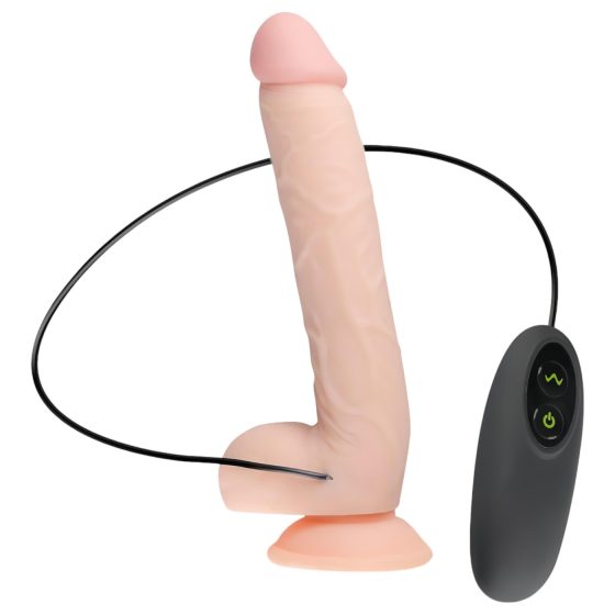 Real Fantasy Elvin - rechargeable, lifelike vibrator - 28cm (natural)