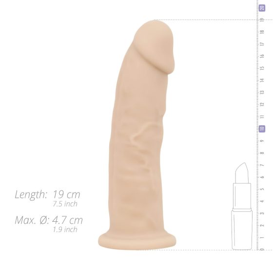 Real Fantasy Winston - Rechargeable, Realistic Vibrator with Stand - 7.5 inch (Natural)