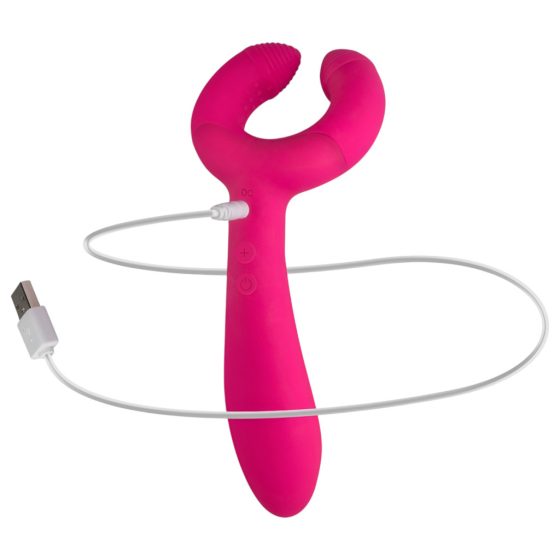 Easytoys Couple - Rechargeable, Waterproof Couple's Vibrator (Pink)