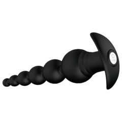   Cheeky Love - Rechargeable Radio Controlled Anal Bead Vibrator (Black)