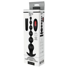   Cheeky Love - Rechargeable Radio Controlled Anal Bead Vibrator (Black)