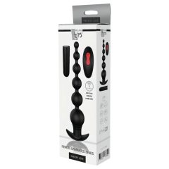   Cheeky Love - rechargeable, remote-controlled anal bead vibrator (black)