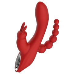   Red Revolution Hera - Rechargeable, Waterproof Triple-Point Vibrator (Red)