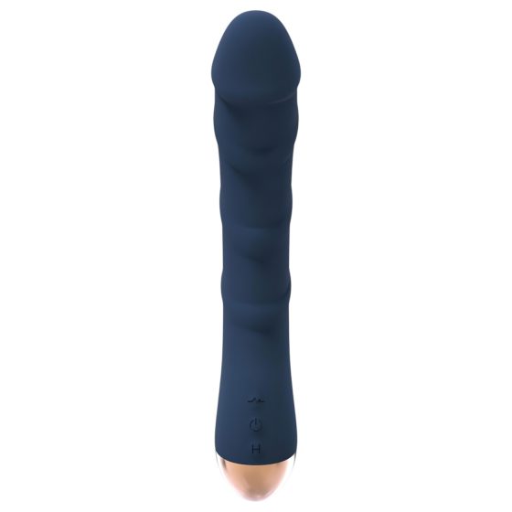 Goddess Atlas - rechargeable, waterproof, warming G-spot vibrator (blue)