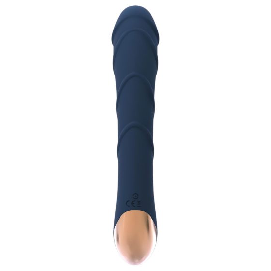 Goddess Atlas - rechargeable, waterproof, warming G-spot vibrator (blue)