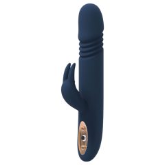   Goddess Zephyros - waterproof, thrusting vibrator with clitoral arm (blue)