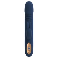   Goddess Zephyros - waterproof, thrusting vibrator with clitoral arm (blue)