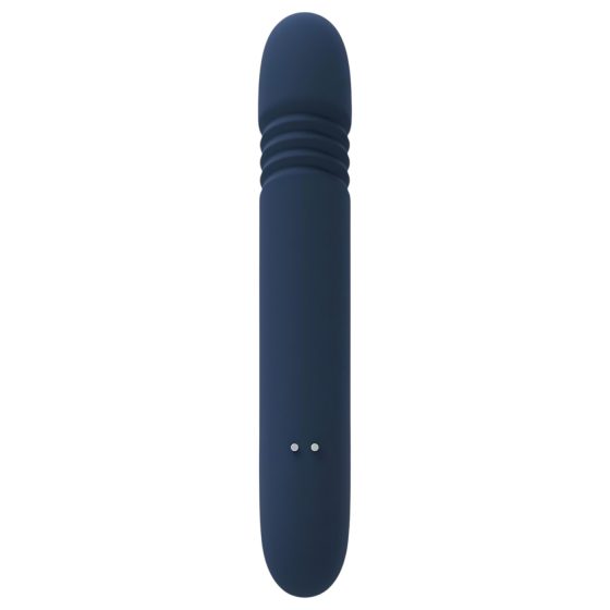 Goddess Zephyros - waterproof, thrusting vibrator with clitoral arm (blue)