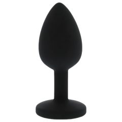   All Time Favorites - Purple Stone Silicone Anal Dildo (Black)