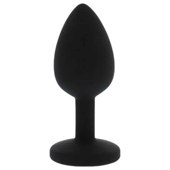 All Time Favorites - Purple Stone Silicone Anal Dildo (Black)