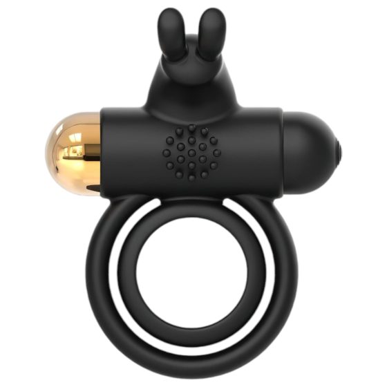 Elite Joel - Rechargeable Vibrating Testicle and Penis Ring (Black)