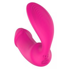   Vibes of Love Duo - Rechargeable Radio-Controlled 2in1 Clitoral Vibrator (Pink)