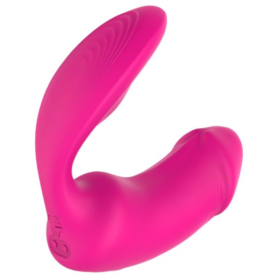 Vibes of Love Duo - Rechargeable Radio-Controlled 2in1 Clitoral Vibrator (Pink)