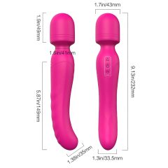   Vibes of Love Wand - Rechargeable, Warming, Massage Vibrator (Pink)