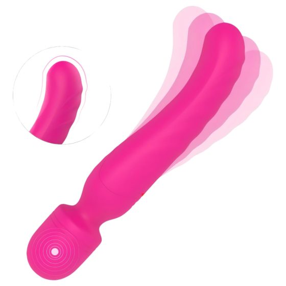 Vibes of Love Wand - rechargeable, warming, massaging vibrator (pink)