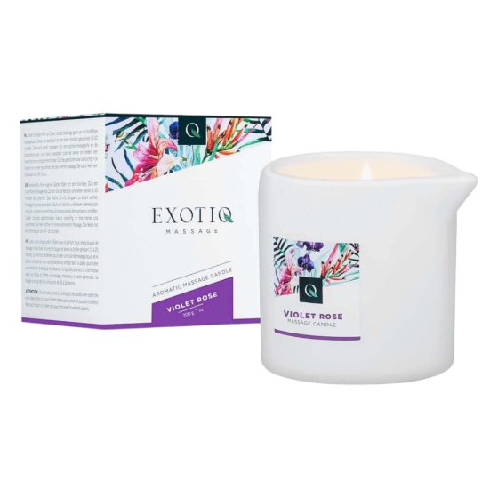 Exotiq - Rose Scented Massage Candle (200g)