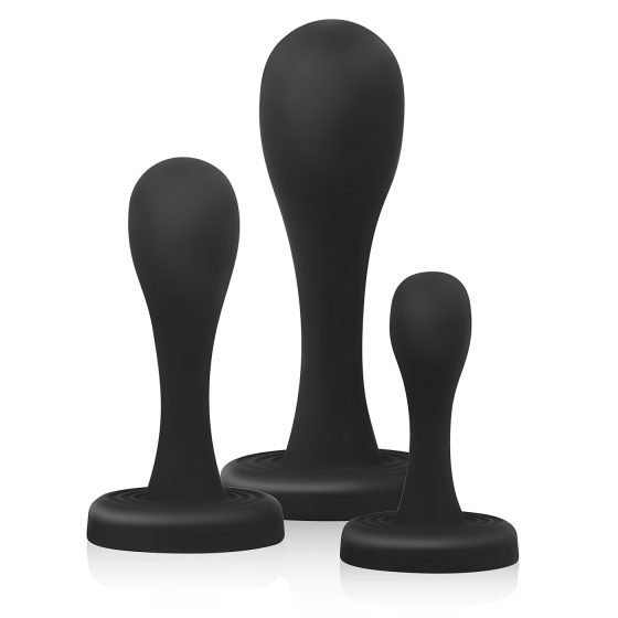 / BUTTR Butt Kickers - Anal Dildo Set - Black (3 Pieces)