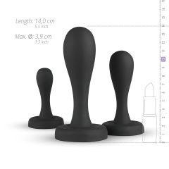 / BUTTR Butt Kickers - Anal Dildo Set - Black (3 Pieces)