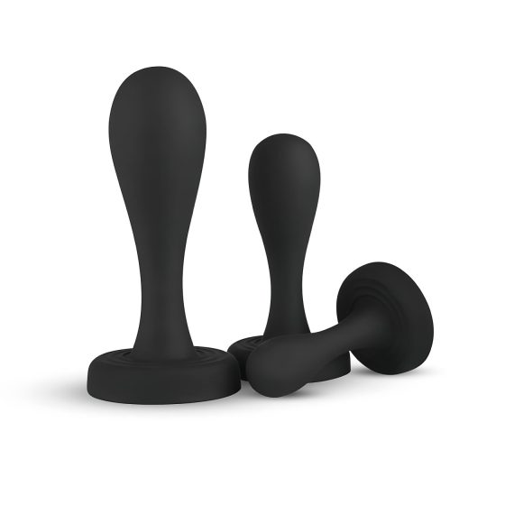 / BUTTR Butt Kickers - Anal Dildo Set - Black (3 Pieces)