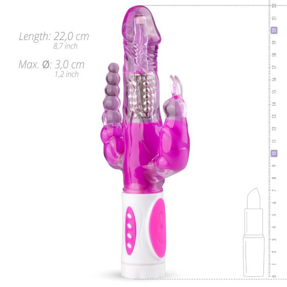 Easytoys Raving Rabbit - Triple Arm Vibrator (Pink)