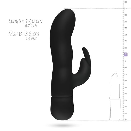 Easytoys Mad Rabbit - Clitoral Arm G-spot Vibrator (Black)