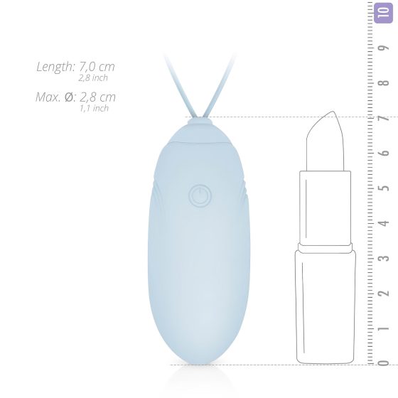 LUV EGG - Rechargeable Wireless Vibrating Egg (Blue)