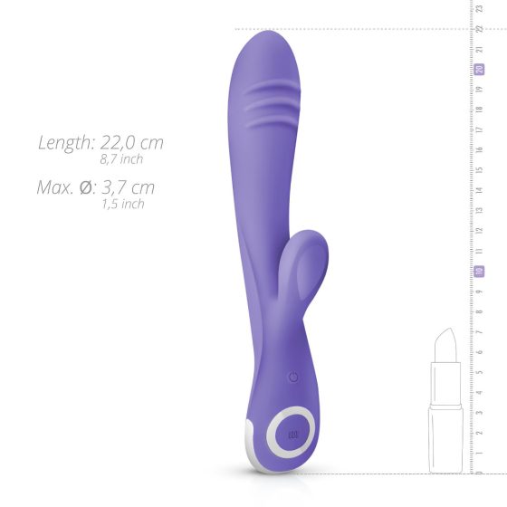 Good Vibes Only Bunny - Rechargeable Clitoral Stimulator Vibrator (Purple)