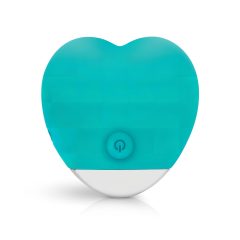   Good Vibes Oron - Battery Powered, Heart-shaped Clitoral Vibrator (Turquoise)