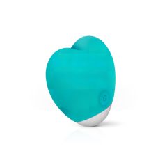   Good Vibes Oron - Battery Powered, Heart-shaped Clitoral Vibrator (Turquoise)