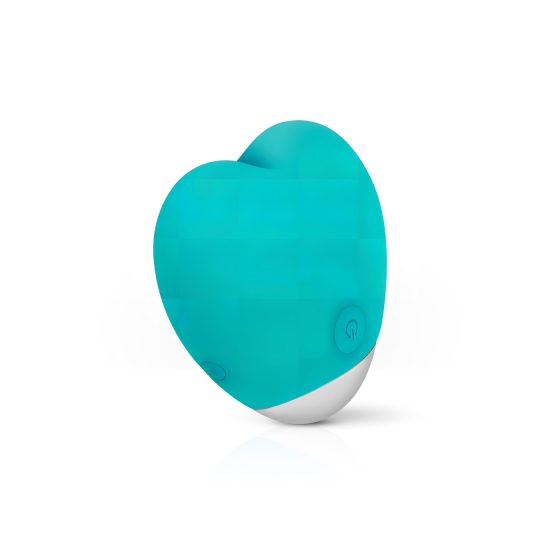 / Good Vibes Oron - Battery Powered, Heart-shaped Clitoral Vibrator (Turquoise)