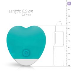   Good Vibes Oron - Battery Powered, Heart-shaped Clitoral Vibrator (Turquoise)