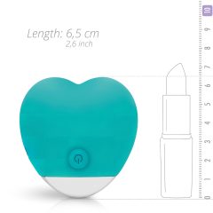   / Good Vibes Oron - Battery Powered, Heart-shaped Clitoral Vibrator (Turquoise)