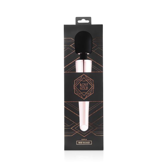 Rosy Gold Wand - Rechargeable Massager Vibrator (Rose Gold)