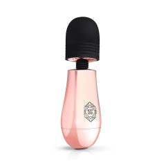   Rosy Gold Mini Wand - Rechargeable Massage Vibrator (Rose Gold)