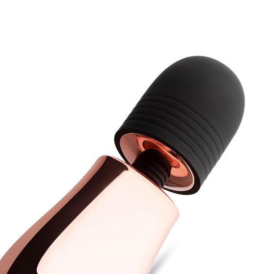 Rosy Gold Mini Wand - Rechargeable Massage Vibrator (Rose Gold)