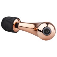   Rosy Gold Wand Mini Curve - rechargeable massaging vibrator (rose gold)