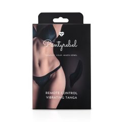   Pantyrebel - Rechargeable, Wireless Vibrating Thong - Black (S-L)