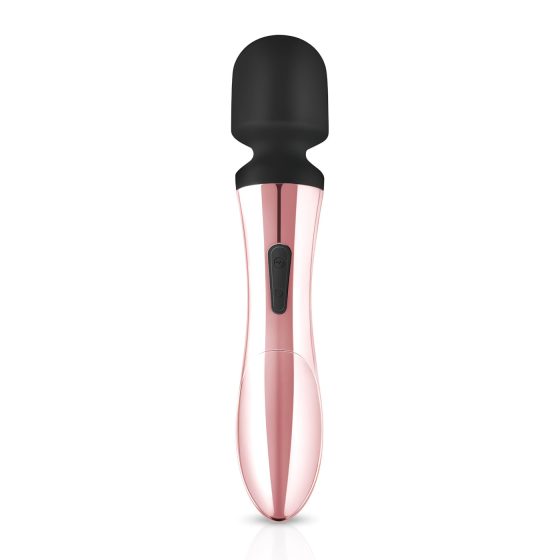 Rechargeable Massage Vibrator - Rosy Gold Wand Curve