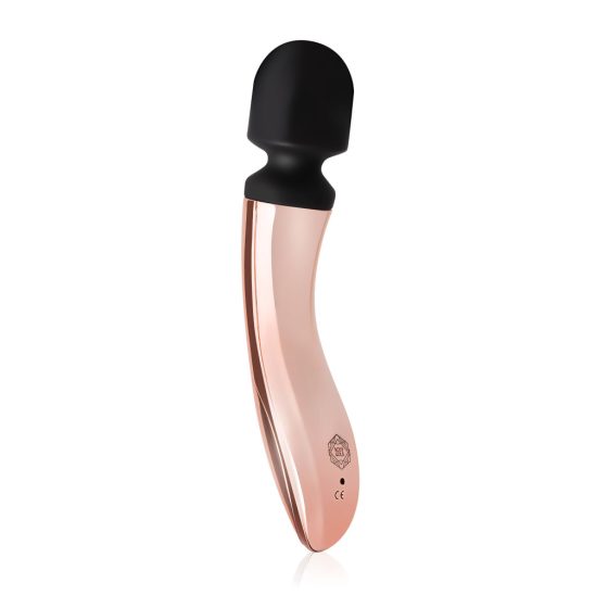 Rechargeable Massage Vibrator - Rosy Gold Wand Curve