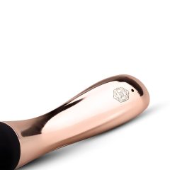 Rechargeable Massage Vibrator - Rosy Gold Wand Curve