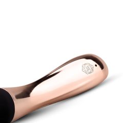 Rechargeable Massage Vibrator - Rosy Gold Wand Curve