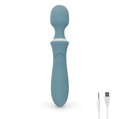   Bloom Orchid Wand - Rechargeable Massage Vibrator (Turquoise)