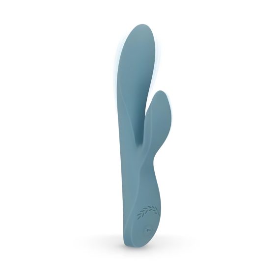 Bloom Violet Rabbit - Rechargeable G-spot Vibrator with Clitoral Arm (Turquoise)