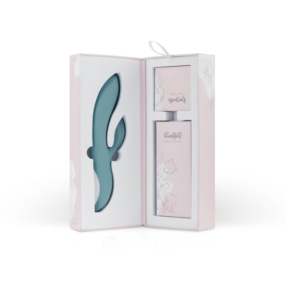 Bloom Violet Rabbit - Rechargeable G-spot Vibrator with Clitoral Arm (Turquoise)