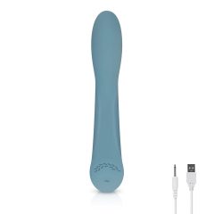   Bloom Rose - Rechargeable Silicone G-Spot Vibrator (Turquoise)